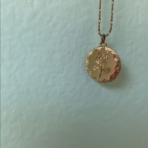 brandy melville rose necklace